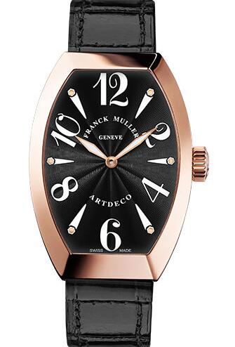 Best Franck Muller Art Deco 11002 S QZ 5N Black Replica Watch